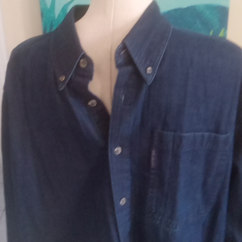 Denim long sleeve Columbia Sportswear shirt